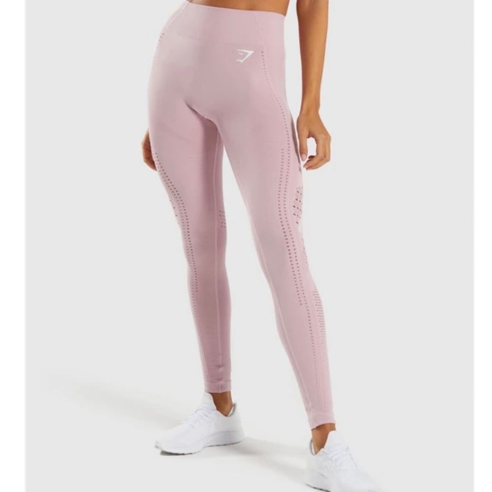Gymshark Flawless Knit Tights - Washed Lavender XS